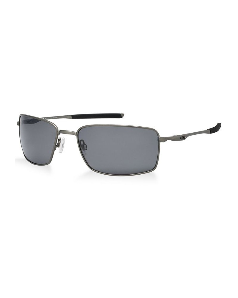 Polarized Square Wire Polarized Sunglasses OO4075 Dark Grey/Grey Polarized $23.00 Unisex