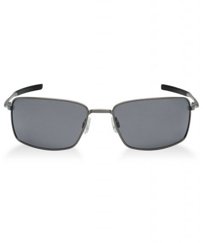 Polarized Square Wire Polarized Sunglasses OO4075 Dark Grey/Grey Polarized $23.00 Unisex