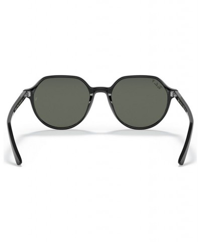 Unisex Thalia Polarized Low Bridge Fit Sunglasses RB2195F53-P 53 Black $46.86 Unisex