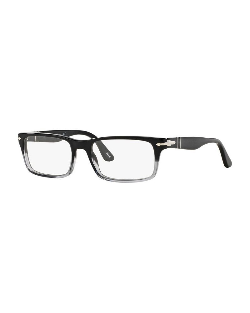 PO3050V Men's Rectangle Eyeglasses Black Grad $33.67 Mens