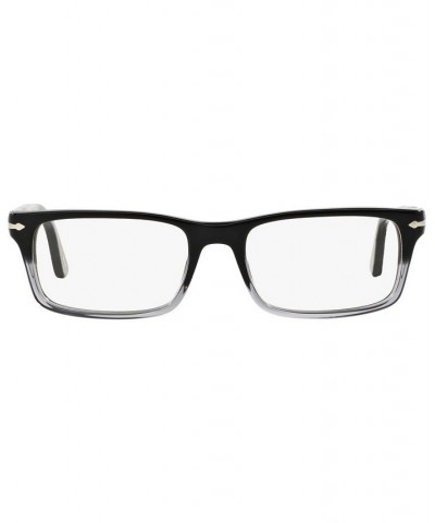 PO3050V Men's Rectangle Eyeglasses Black Grad $33.67 Mens