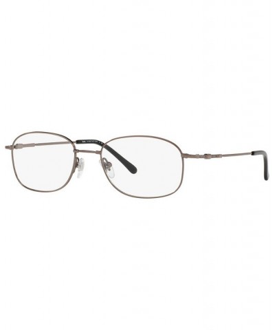 SF9002 Men's Oval Eyeglasses Shiny Gunm $28.90 Mens