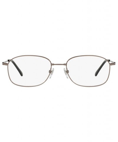 SF9002 Men's Oval Eyeglasses Shiny Gunm $28.90 Mens