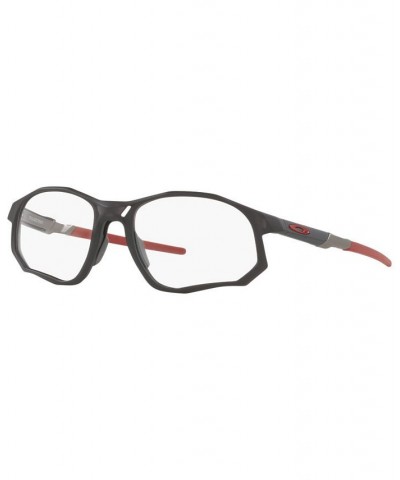 OX8171 Trajectory Men's Rectangle Eyeglasses Satin Gray Smoke $38.85 Mens