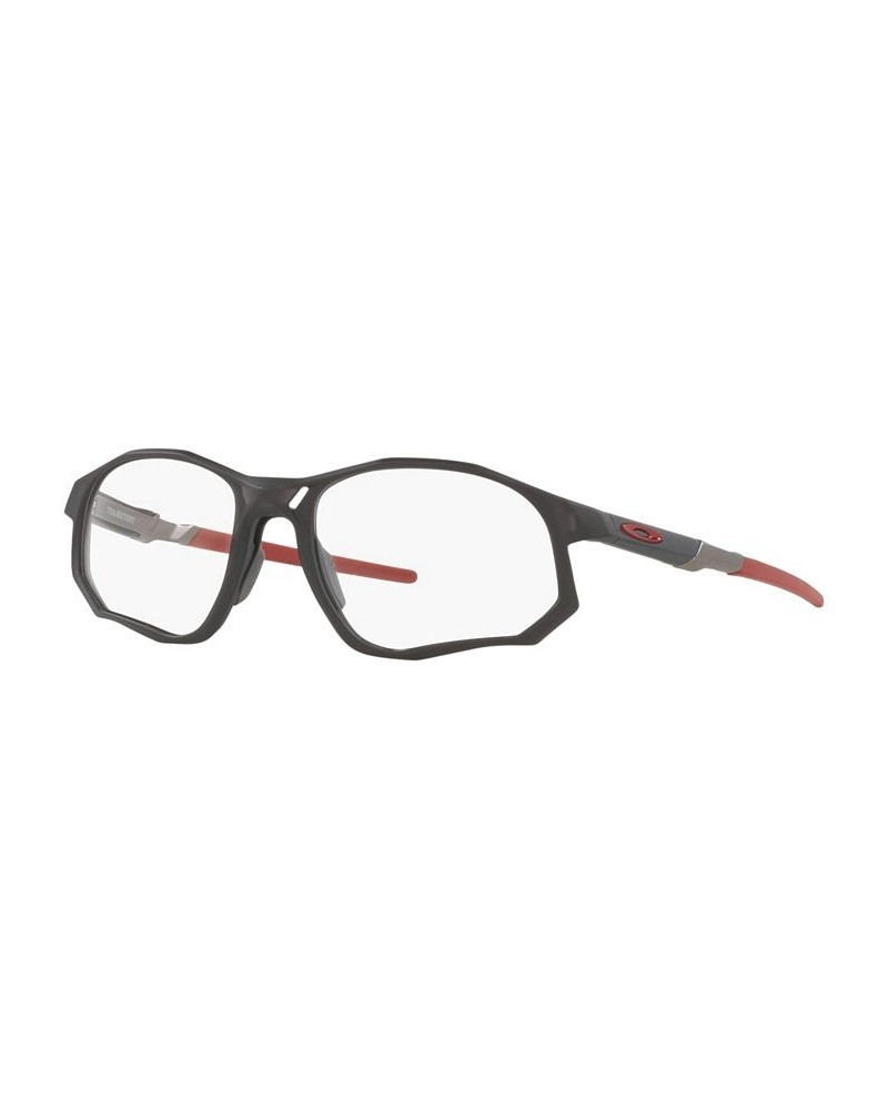 OX8171 Trajectory Men's Rectangle Eyeglasses Satin Gray Smoke $38.85 Mens
