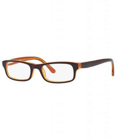 SF1846 Men's Rectangle Eyeglasses Brown $9.10 Mens