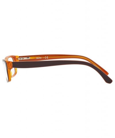 SF1846 Men's Rectangle Eyeglasses Brown $9.10 Mens