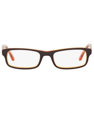 SF1846 Men's Rectangle Eyeglasses Brown $9.10 Mens