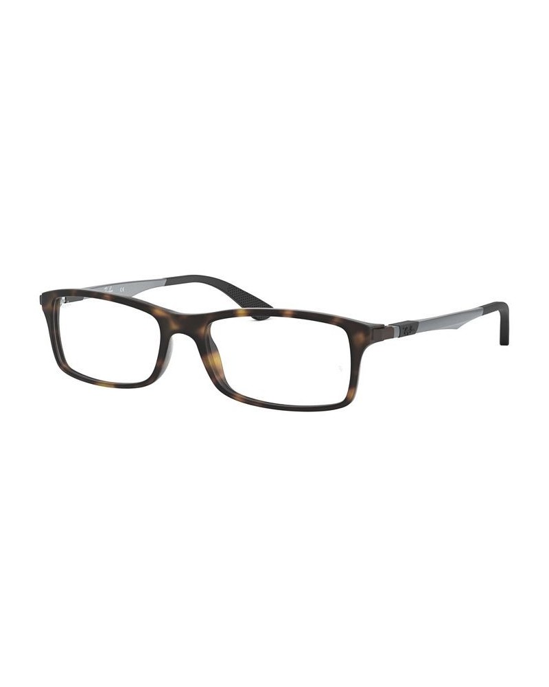 RB7017 Unisex Rectangle Eyeglasses Tortoise $53.48 Unisex