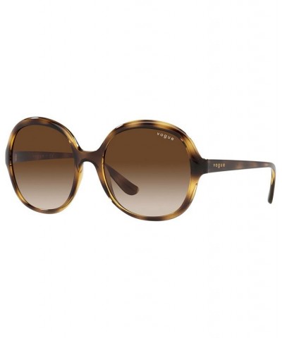 Vogue Women's Sunglasses VO5410S 56 Transparent Bordeaux $11.90 Womens