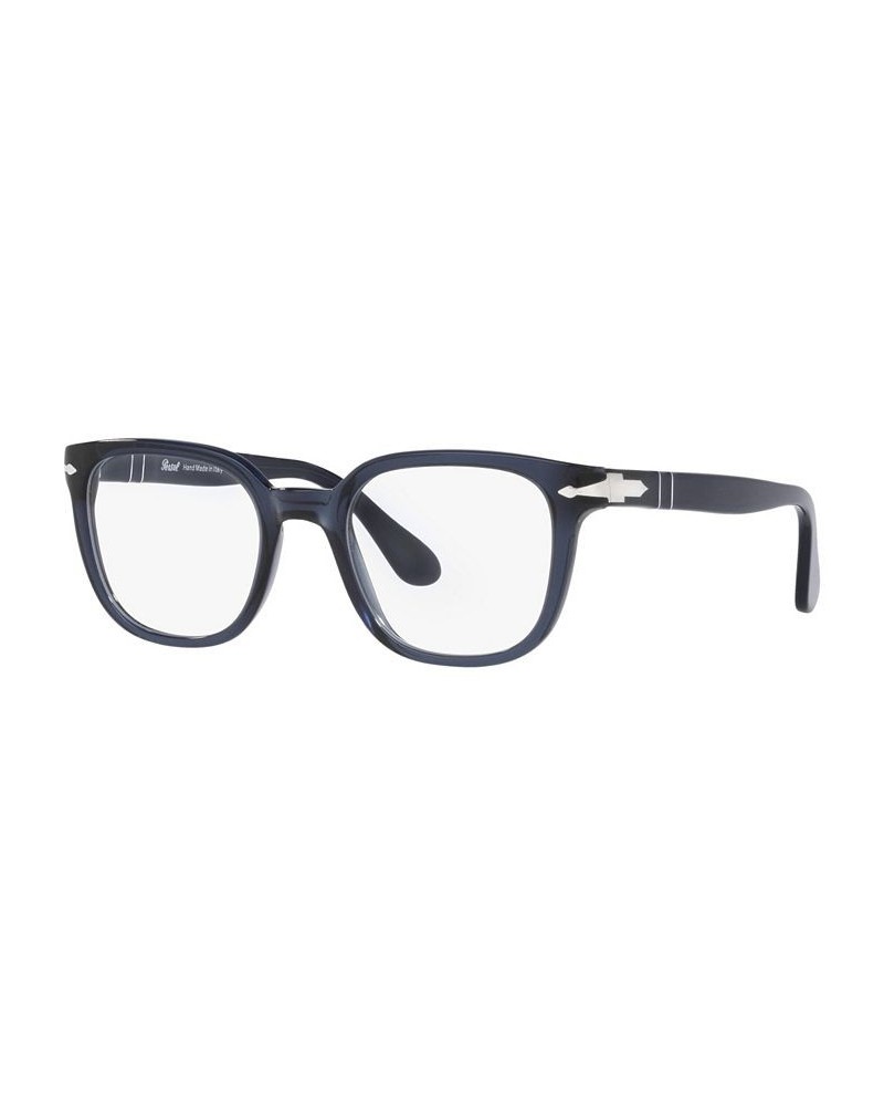 PO3263V Unisex Square Eyeglasses Gray Green $48.62 Unisex