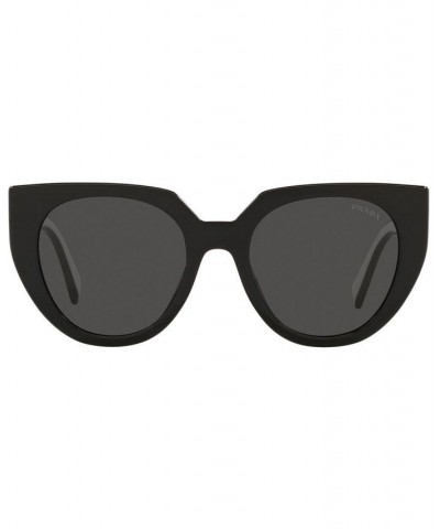 Women's Sunglasses PR 14WS 52 BLACK/TALC/DARK GREY $54.74 Womens