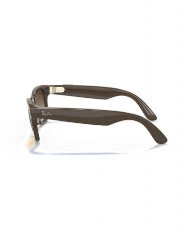 Stories Wayfarer Smart Glasses Shiny Brown $74.75 Unisex