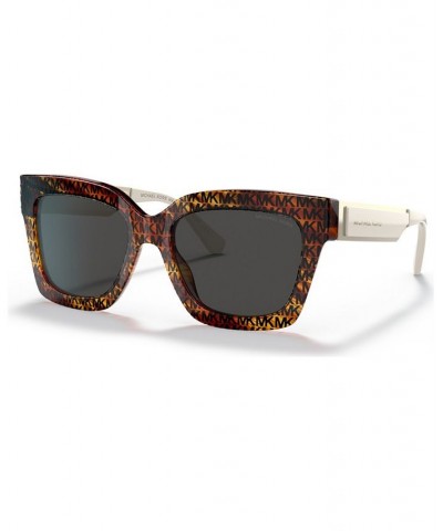 Women's Berkshires 54 Sunglasses MK210254-X Mk Logo Print Tortoise $24.84 Womens