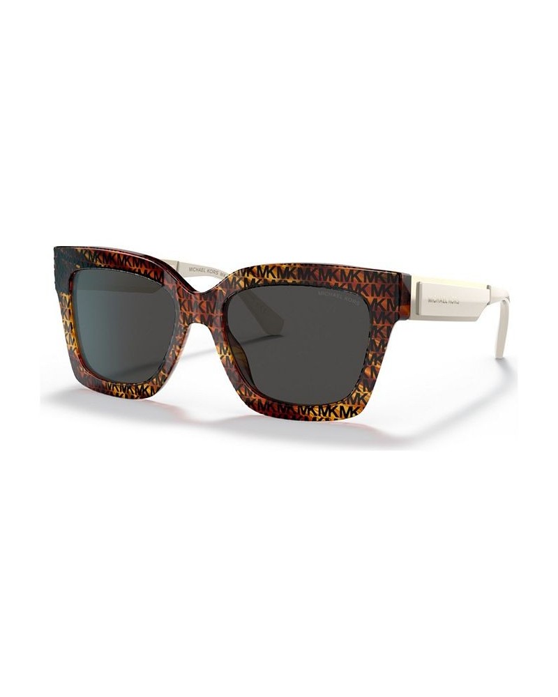 Women's Berkshires 54 Sunglasses MK210254-X Mk Logo Print Tortoise $24.84 Womens