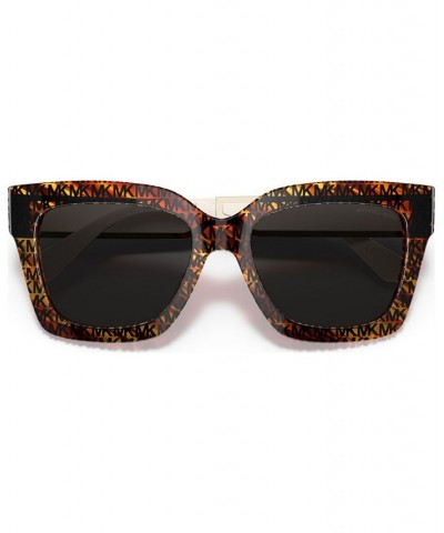 Women's Berkshires 54 Sunglasses MK210254-X Mk Logo Print Tortoise $24.84 Womens