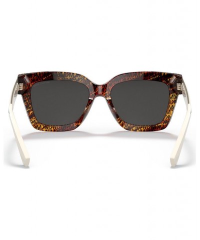 Women's Berkshires 54 Sunglasses MK210254-X Mk Logo Print Tortoise $24.84 Womens