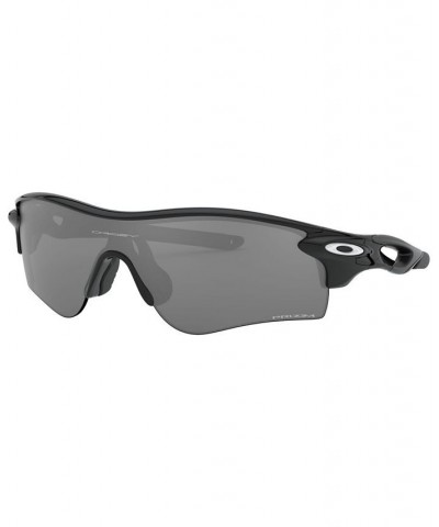 Men's Low Bridge Fit Sunglasses OO9206 RadarLock Path 38 Polished Black $44.60 Mens