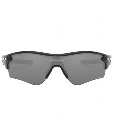 Men's Low Bridge Fit Sunglasses OO9206 RadarLock Path 38 Polished Black $44.60 Mens