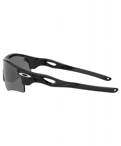 Men's Low Bridge Fit Sunglasses OO9206 RadarLock Path 38 Polished Black $44.60 Mens