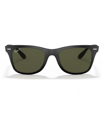 Polarized Polarized Sunglasses RB4195 WAYFARER LITEFORCE BLACK MATTE/GREEN POLAR $32.34 Unisex