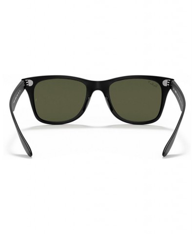 Polarized Polarized Sunglasses RB4195 WAYFARER LITEFORCE BLACK MATTE/GREEN POLAR $32.34 Unisex