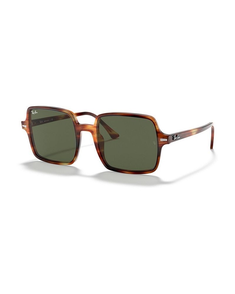 SQUARE II Sunglasses RB1973 53 STRIPPED HAVANA/GREEN $33.06 Unisex