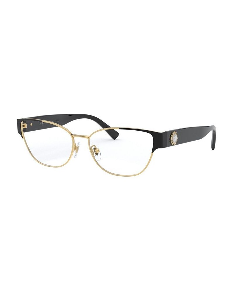 VE1267B Women's Pillow Eyeglasses Black Gold $21.52 Womens