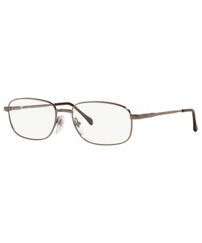 SF2086 Men's Square Eyeglasses Dark Copper $22.88 Mens