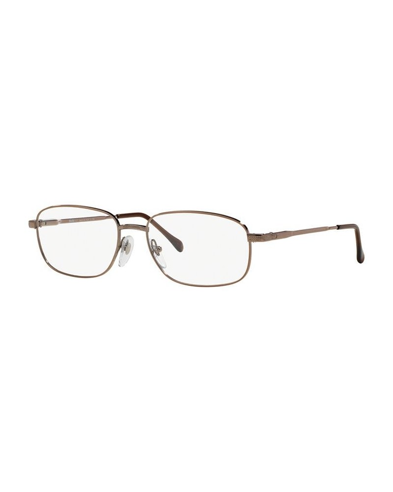 SF2086 Men's Square Eyeglasses Dark Copper $22.88 Mens