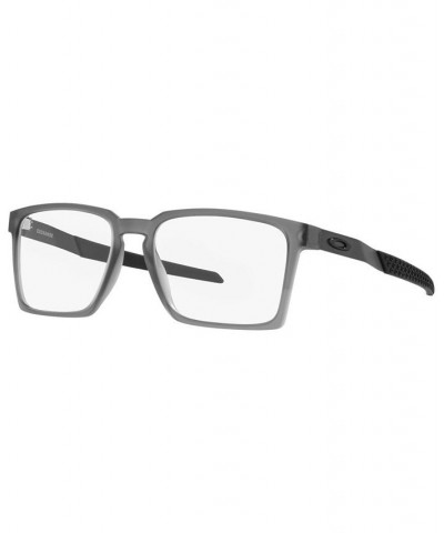 OX8055 Exchange Men's Rectangle Eyeglasses Polished Clear $62.40 Mens