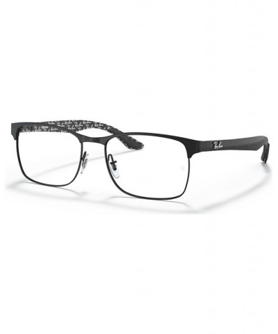 RX8416 Men's Square Eyeglasses Black $62.40 Mens
