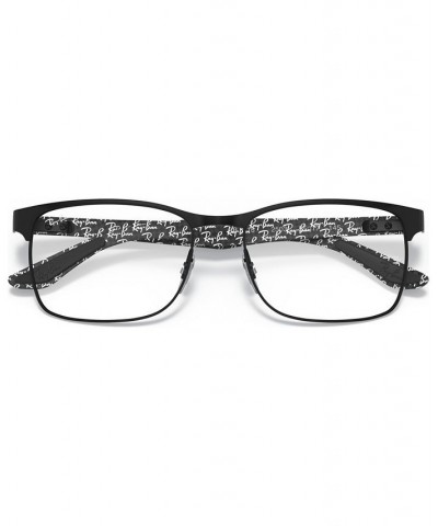 RX8416 Men's Square Eyeglasses Black $62.40 Mens