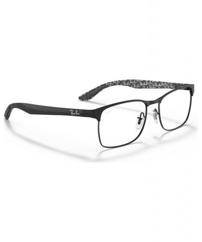 RX8416 Men's Square Eyeglasses Black $62.40 Mens