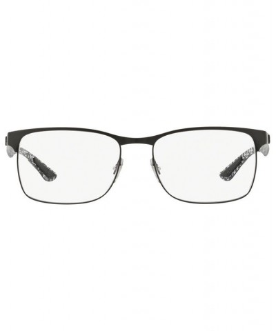 RX8416 Men's Square Eyeglasses Black $62.40 Mens