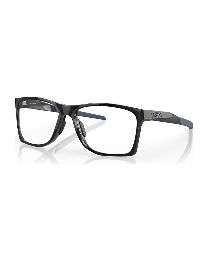 Men's Square Eyeglasses OX8173-0855 Black $41.16 Mens