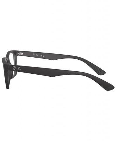 RX7025 Unisex Square Eyeglasses Black $53.70 Unisex