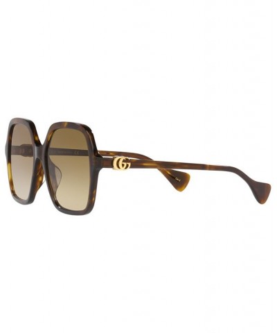 Women's GG1072SA 56 Sunglasses GC00184056-X Brown $121.80 Womens