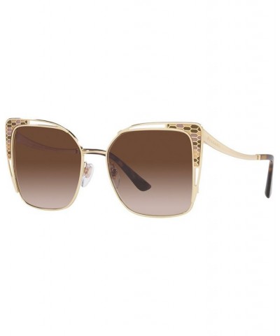 Women's Sunglasses BV6179 55 Pale Gold-Tone/Black $58.65 Womens