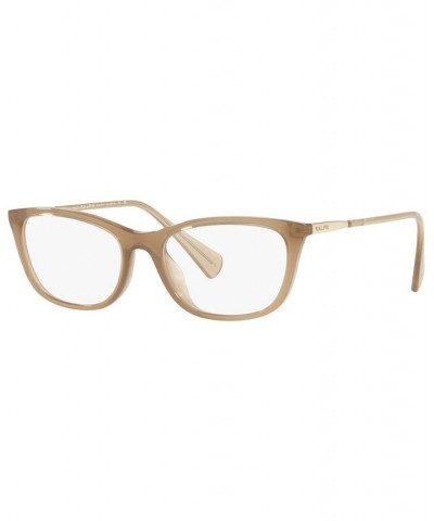 RA7138U Women's Oval Eyeglasses Shiny Transparent Beige $14.10 Womens