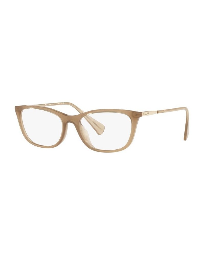 RA7138U Women's Oval Eyeglasses Shiny Transparent Beige $14.10 Womens