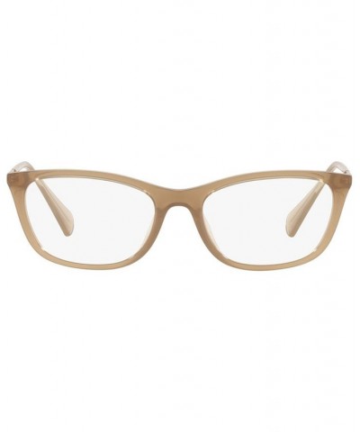 RA7138U Women's Oval Eyeglasses Shiny Transparent Beige $14.10 Womens