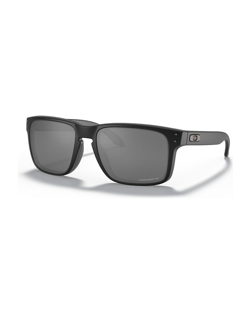 Men's Polarized Low Bridge Fit Sunglasses OO9244 Holbrook 56 Matte Black $23.32 Mens