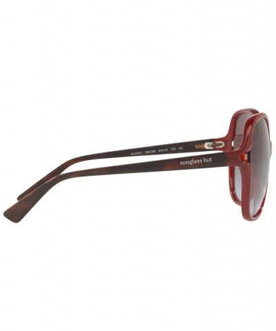 Sunglasses HU2001 60 RED/BROWN GRADIENT $22.77 Unisex
