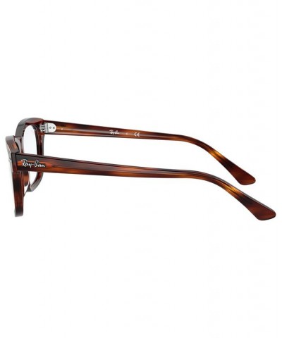 RX5383 Unisex Rectangle Eyeglasses Red Havana $21.01 Unisex