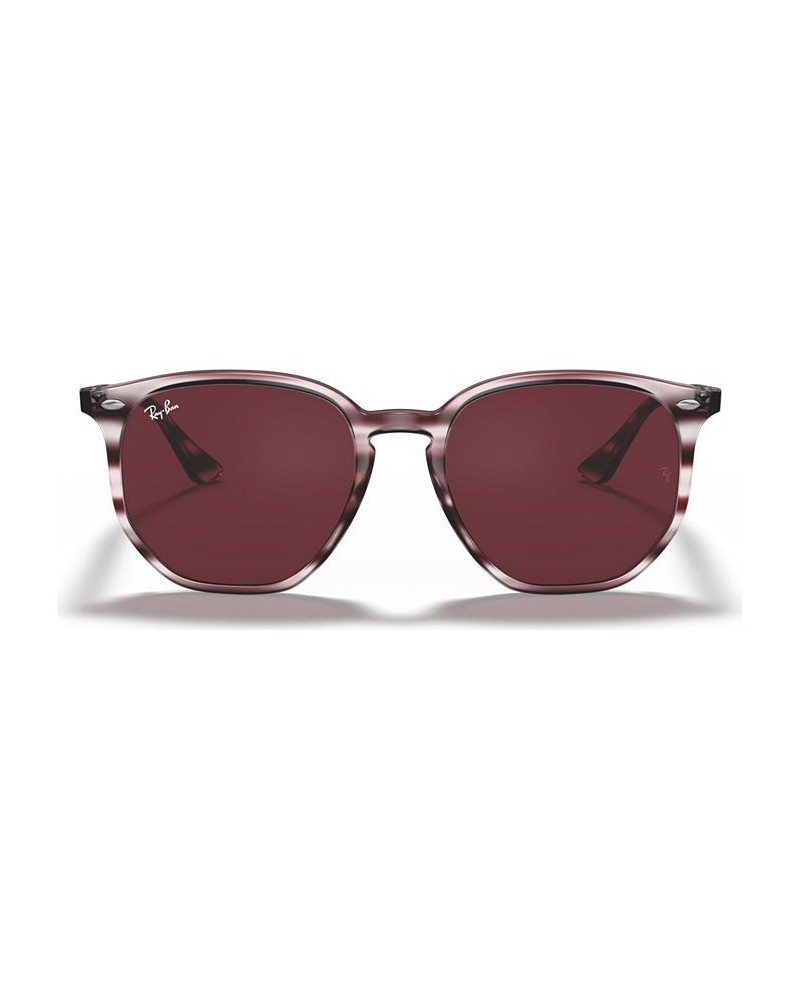 Unisex Sunglasses STRIPED BORDEAUX HAVANA/DARK VIOLET $25.67 Unisex