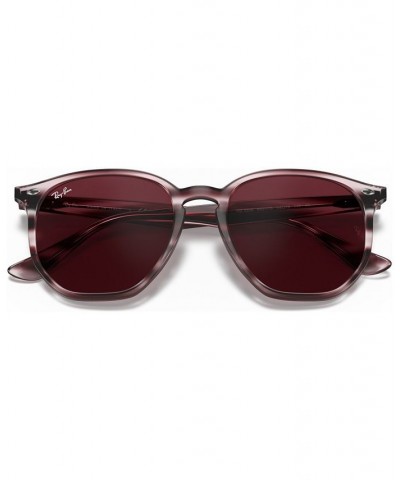 Unisex Sunglasses STRIPED BORDEAUX HAVANA/DARK VIOLET $25.67 Unisex