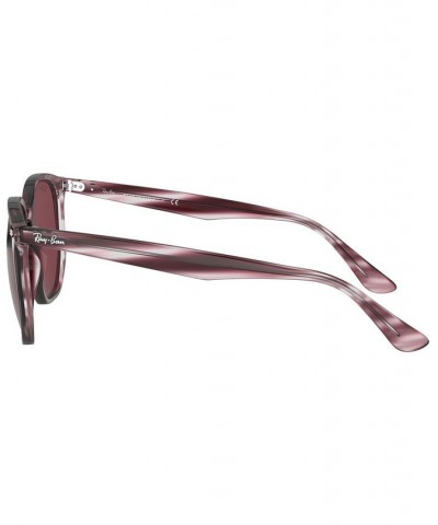 Unisex Sunglasses STRIPED BORDEAUX HAVANA/DARK VIOLET $25.67 Unisex