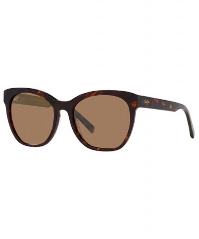 Women's Polarized Sunglasses MJ00069356-X 56 Black Shiny $45.37 Womens
