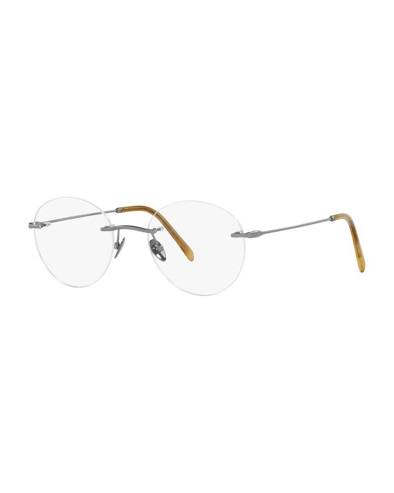 AR5115 Unisex Round Eyeglasses Matte Pale Gold Tone $64.09 Unisex